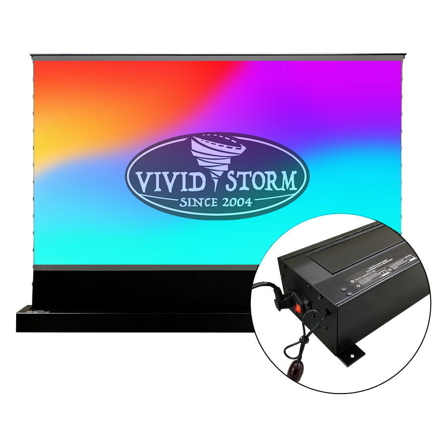 VIVIDSTORM S PRO Motorised Floor Rising CLR UST Laser Projector Screen