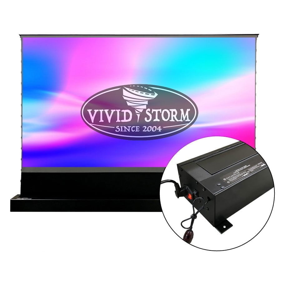 VIVIDSTORM S PRO P Motorised Rollable CLR UST Laser Projector Screen with Acoustic Transparency