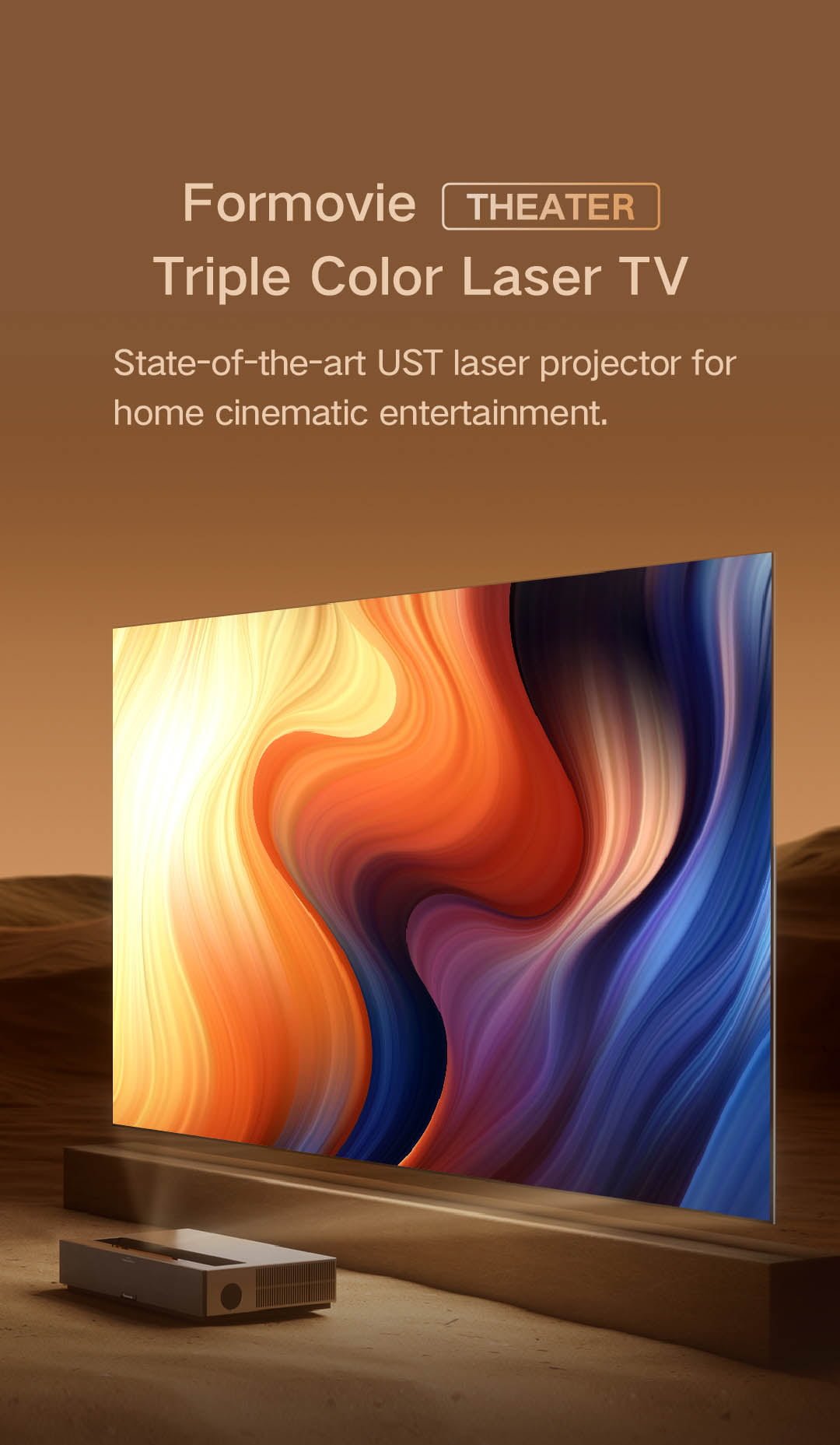 Formovie Laser TV T1 4K Home Theater Projector 2800 ANSI Lumens