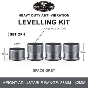 VIVIDSTORM Heavy Duty Anti-Vibration Levelling Kit Set of 4