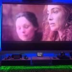 PRO A Slimline Motorised Drop Down Projector Screen With Ultra Short Throw Ambient Light Rejecting (For Ceiling Mounted UST ALR Laser Projectors) photo review