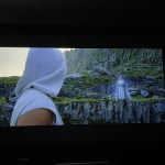 PRO A Slimline Motorised Drop Down Projector Screen With Ultra Short Throw Ambient Light Rejecting (For Ceiling Mounted UST ALR Laser Projectors) photo review