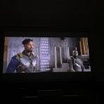 PRO A Slimline Motorised Drop Down Projector Screen With Ultra Short Throw Ambient Light Rejecting (For Ceiling Mounted UST ALR Laser Projectors) photo review