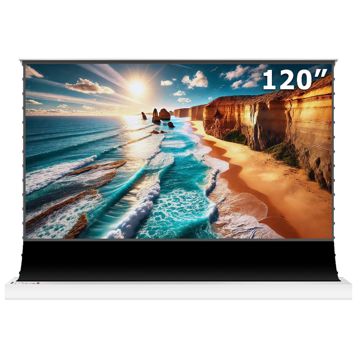 The Premiere Motorised Floor Rising ALR Projector Screen for Samsung Premiere LPU9D/LPU7D - White, 120" inch