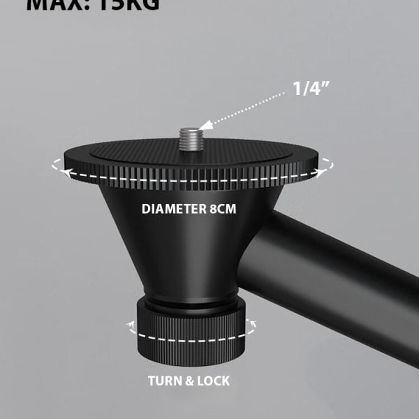 Luxe Vision Heavy Duty Projector Floor Stand - Image 3