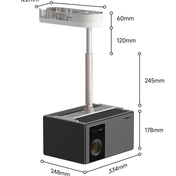 XGIMI Ceiling Mount Interface B - dimensions diagram