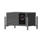 XGIMI TITAN Noir Pro 4K RGB Laser Projector - front angle view on desktop stand